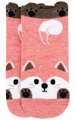 Носки "Собачка" розовые, короткие Kawaii Factory