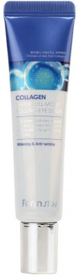 Сыворотка для кожи вокруг глаз с коллагеном Collagen Water Full Moist Rolling Eye Serum, 25мл FarmStay