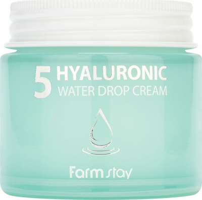 Крем для лица суперувлажняющий с гиалуроновым комплексом Hyaluronic 5 Water Drop Cream, 80мл FarmStay