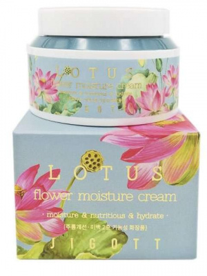 Крем для лица Lotos Flower Moisture Cream, 100мл Jigott