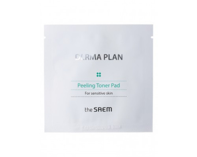 Пилинг-пэды тонизирующие Derma Plan Peeling Toner Pad, 7мл The Saem