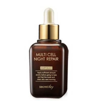 Сыворотка ночная восстанавливающая с фитостволовыми клетками Multi Cell Night Repair Ampoule, 50мл Secret Key