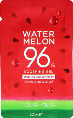 Гель для лица и тела с экстрактом арбуза Watermelon Soothing Gel, пробник, 3мл Holika Holika