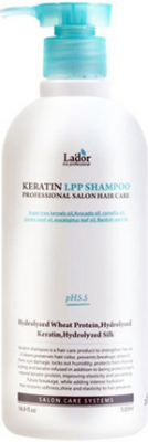 Шампунь для волос кератиновый Keratin LPP Shampoo, 530 мл Lador