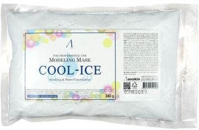 Маска альгинатная охлаждающая успокаивающая Cool-Ice Modeling Mask, пакет, 240 мл Anskin